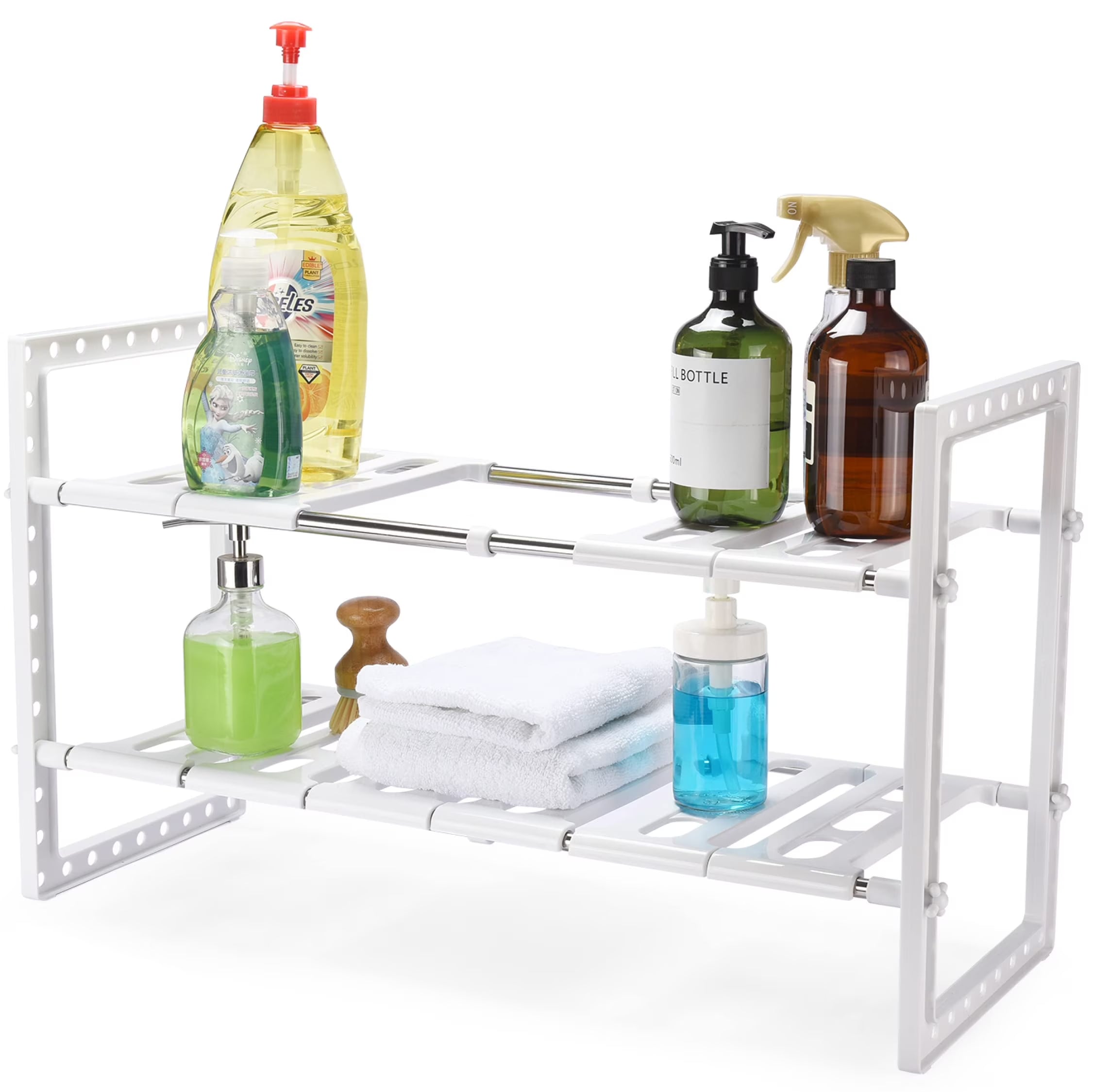 G-Rack Pull-Out under Sliding Basket for Bathroom under Sink Cabinet Organizers
